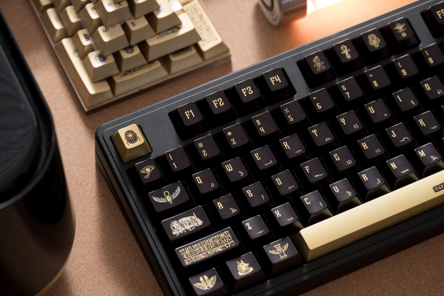 Egyptian Pharaoh Keycaps Metal spraying paint