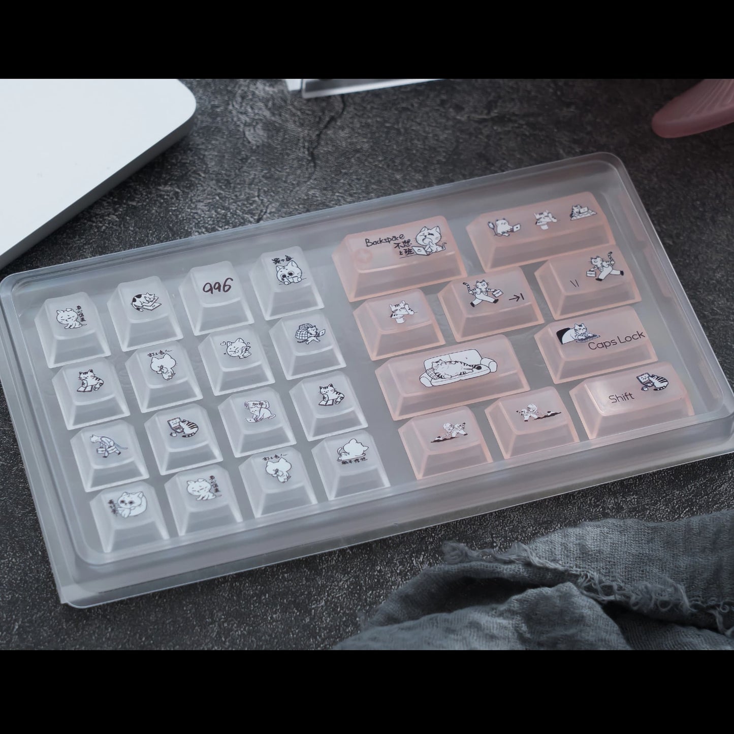 Overtime Cat Keycaps