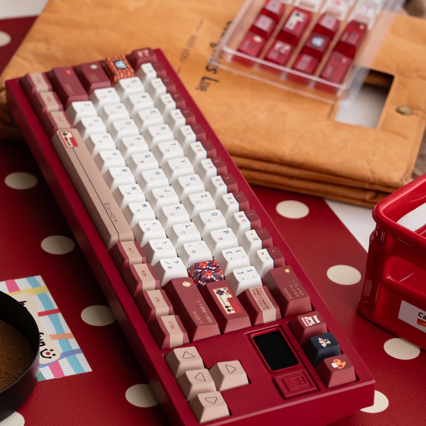 Retro Famicom Keycaps