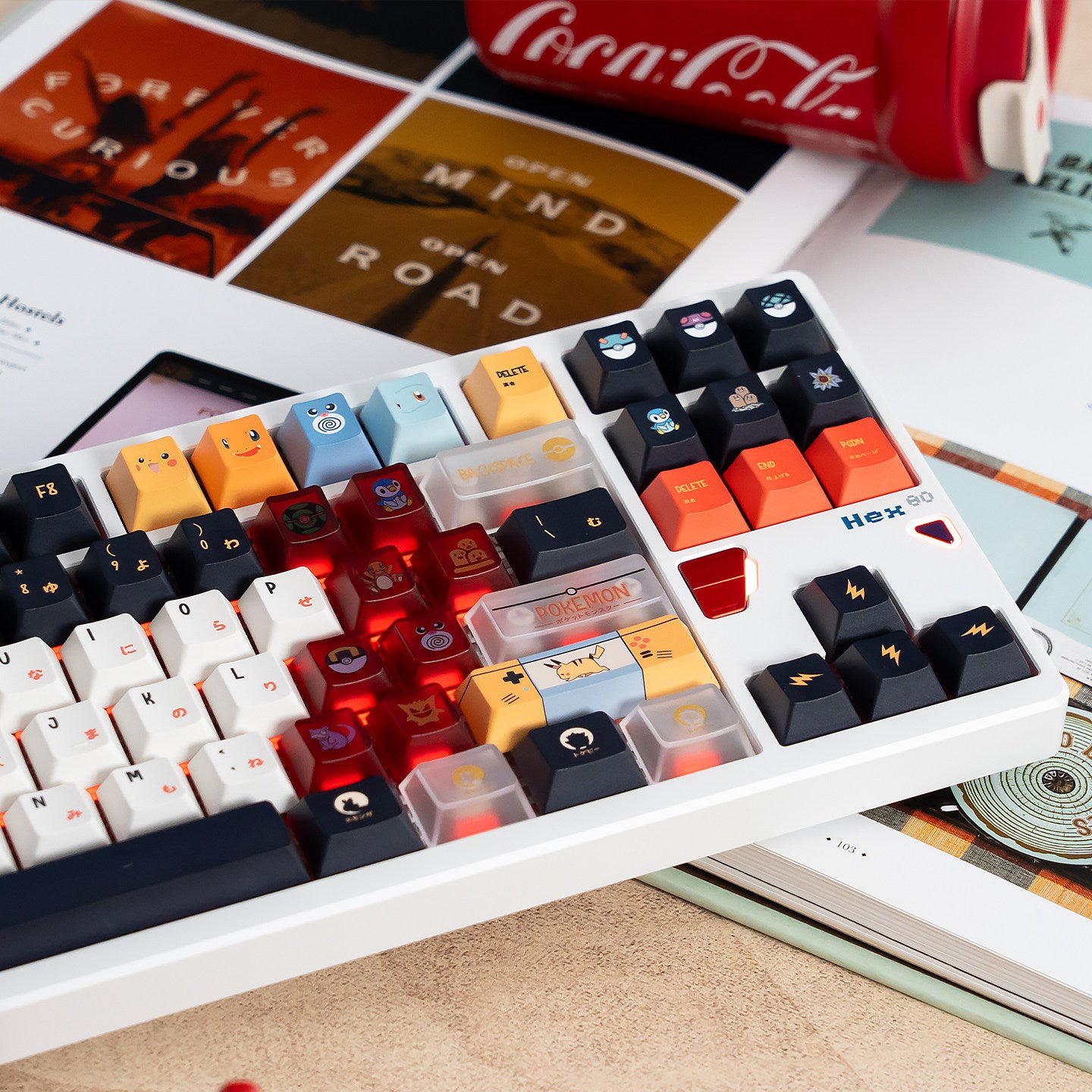 Pokemon Keycaps Dye-sub Keycaps