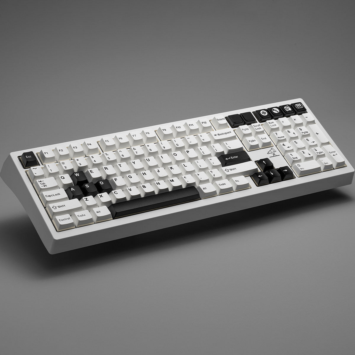 Wob（Black）& Bow（White）Keycaps Double-shot Molding