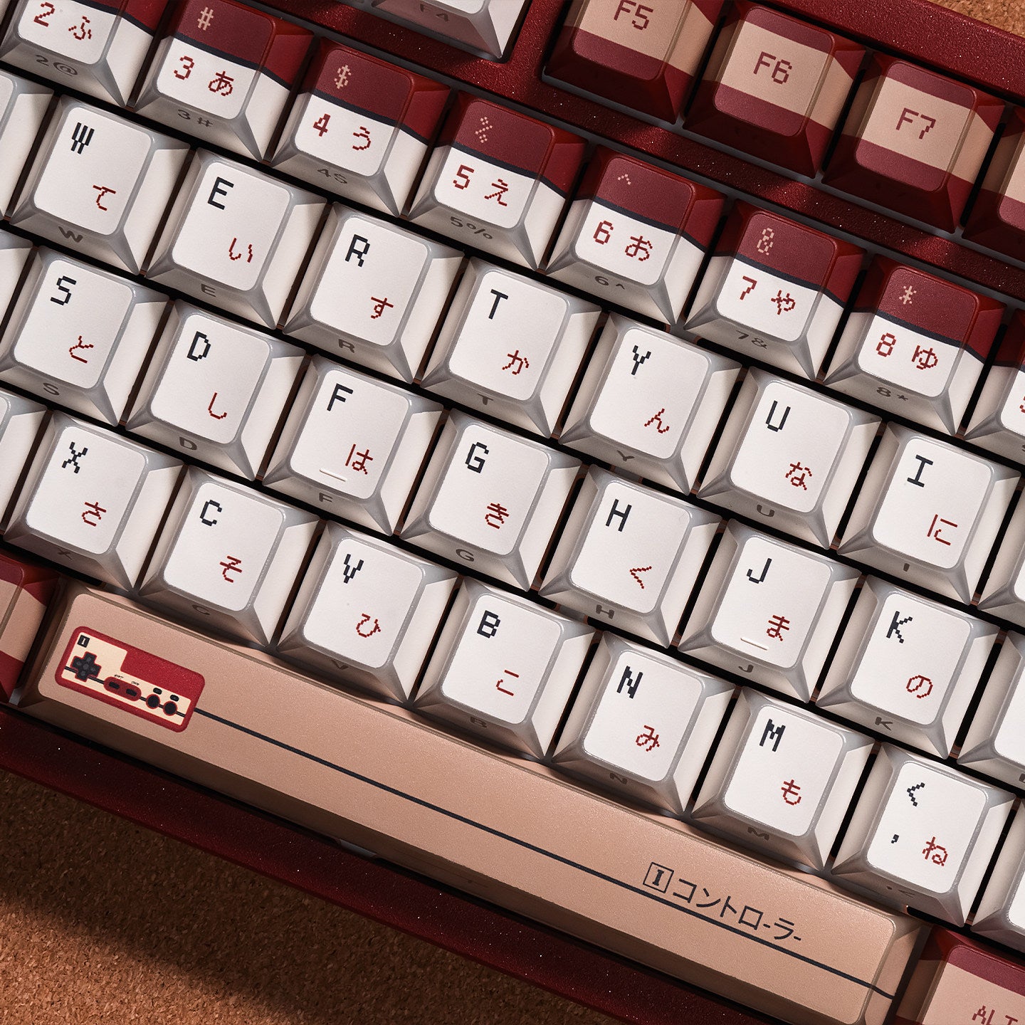Famicom Design Keycaps Dye-sub Keycaps