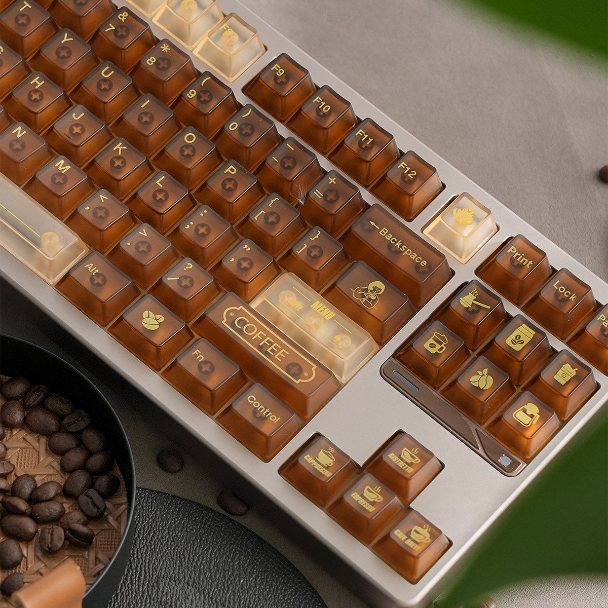 “Coffee House” PC Material keycaps