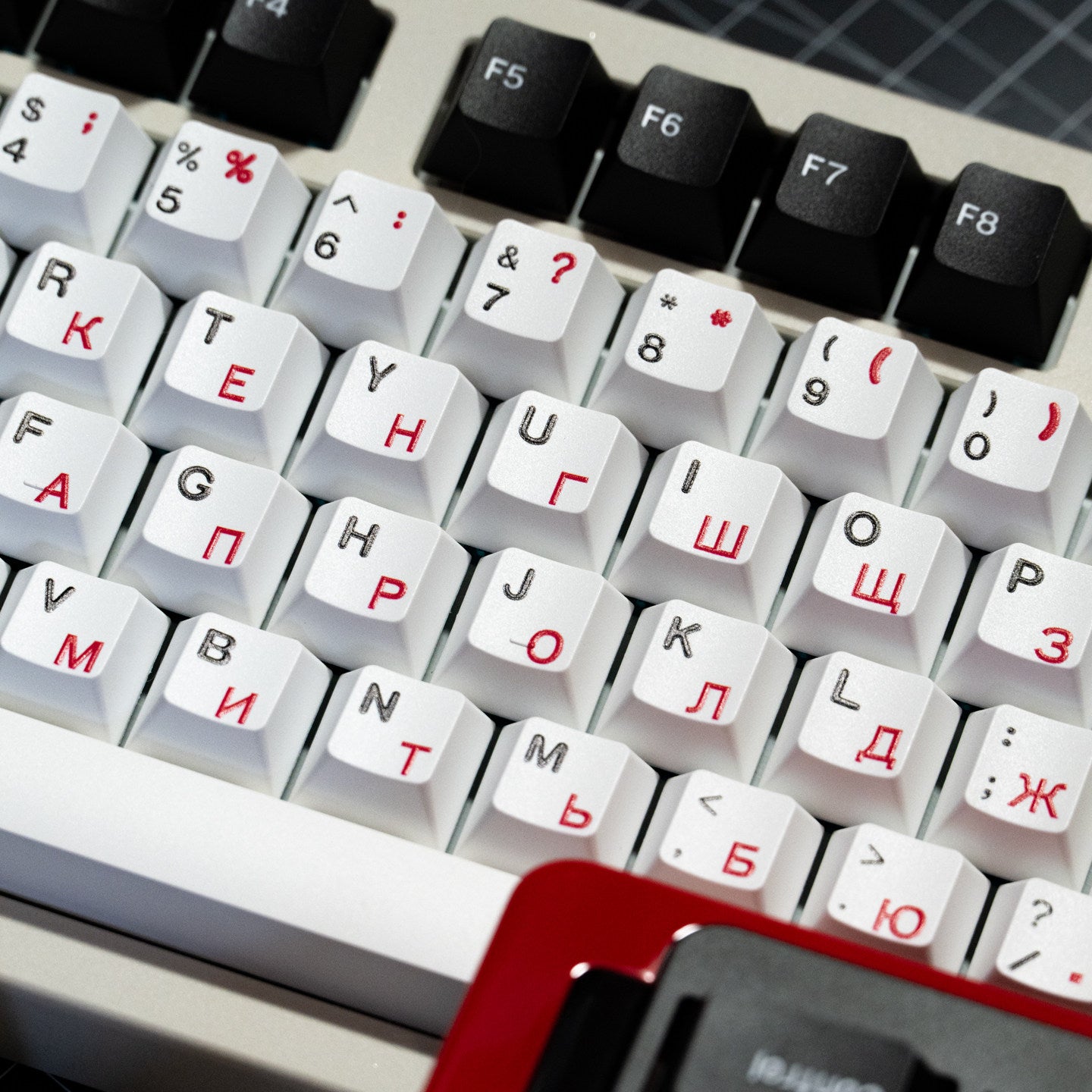 Tape WOB Japanese Black and White Mechanical Keyboard Keycaps
