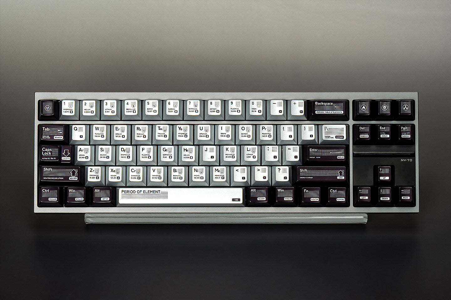 Metallic paint texture catalyst mechanical keyboard keycaps