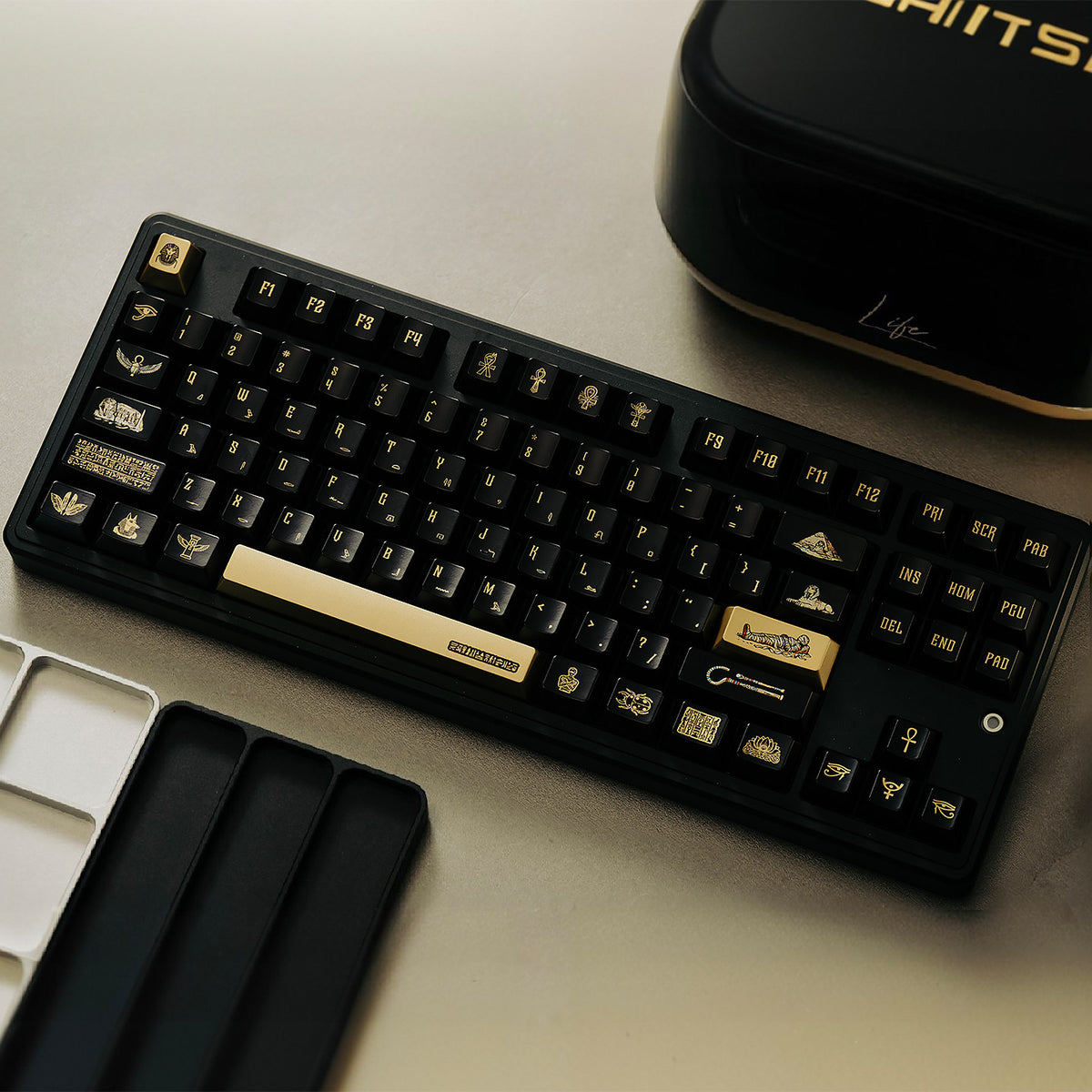 Egyptian Pharaoh Keycaps Metal spraying paint