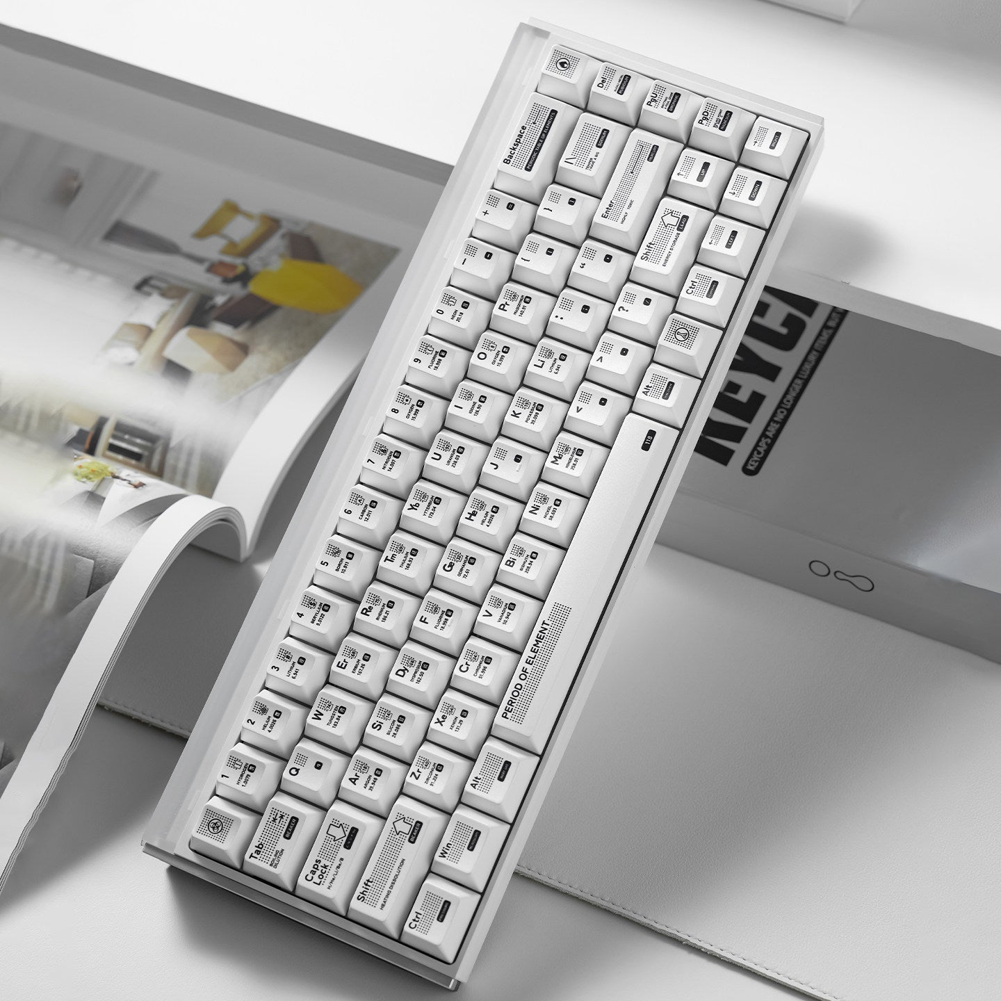 Metallic paint texture catalyst mechanical keyboard keycaps