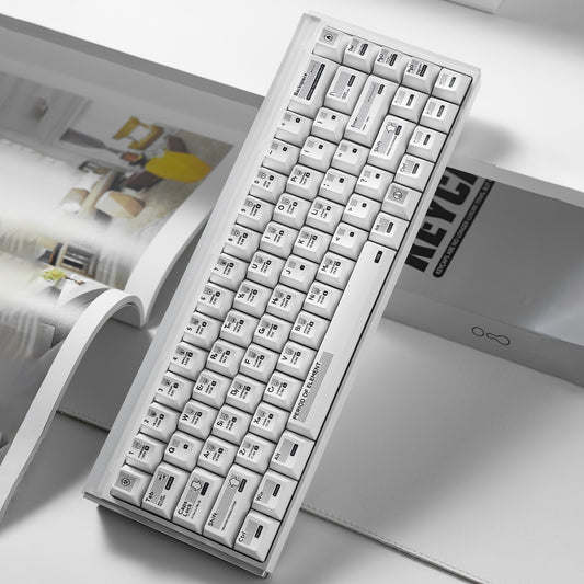 Metallic paint texture catalyst mechanical keyboard keycaps