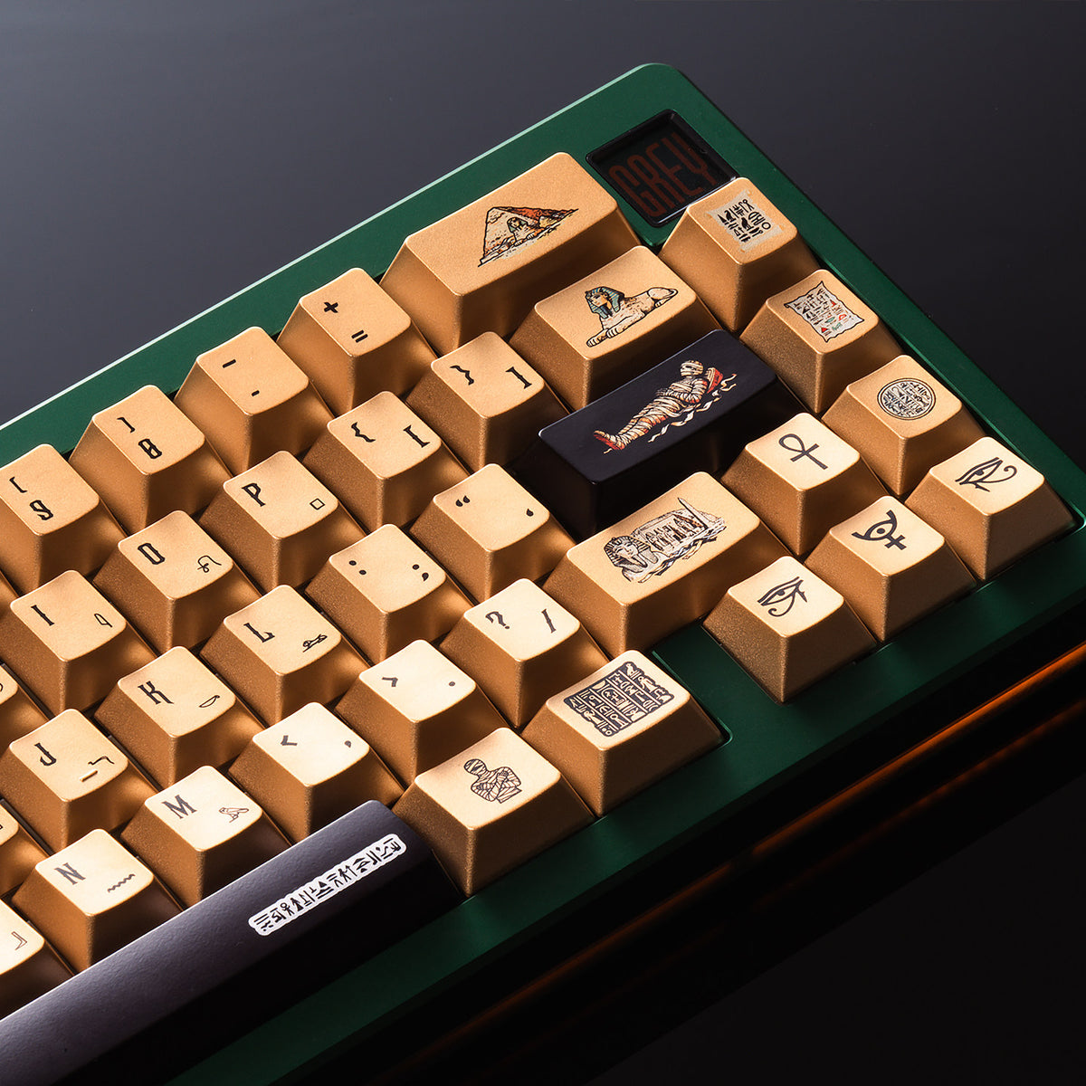 Egyptian Pharaoh Keycaps Metal spraying paint