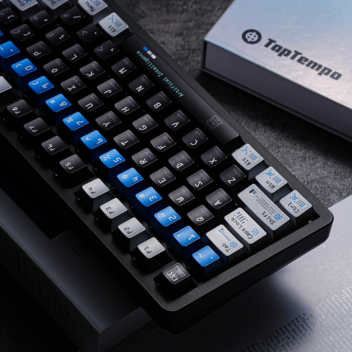 Artificial Intelligence Metallic Paint Keycaps