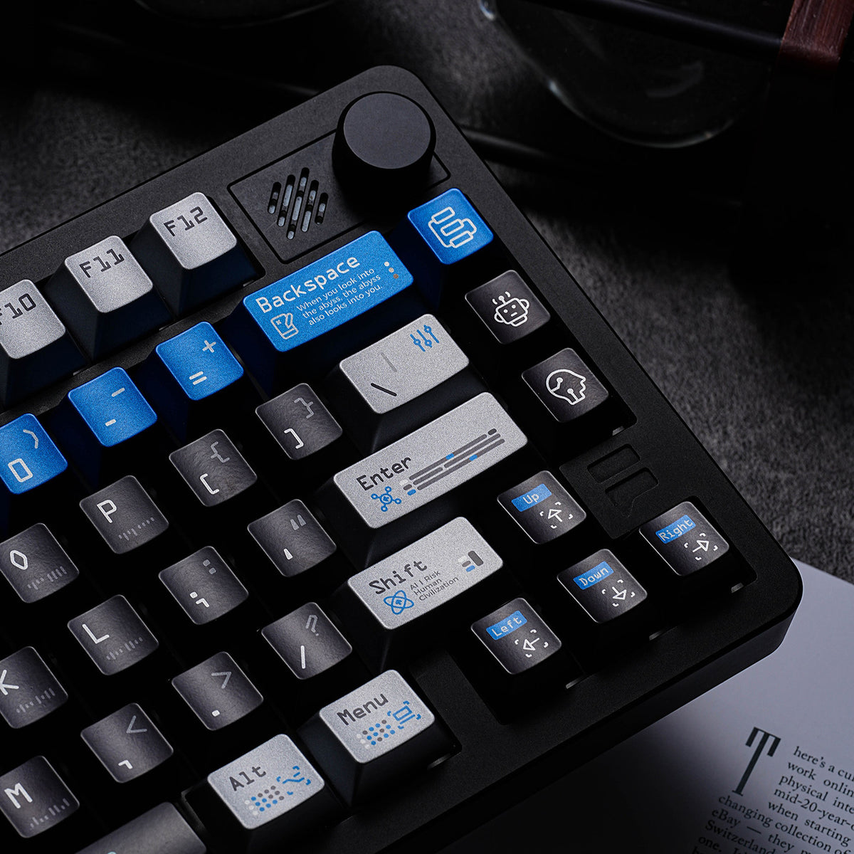 Artificial Intelligence Metallic Paint Keycaps