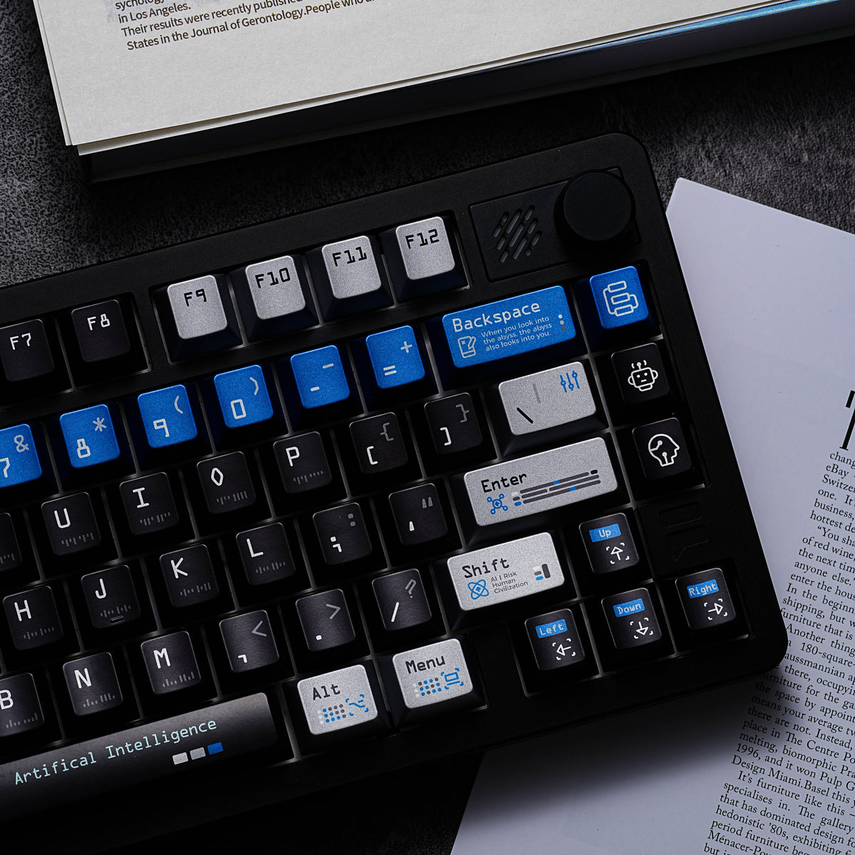 Artificial Intelligence Metallic Paint Keycaps