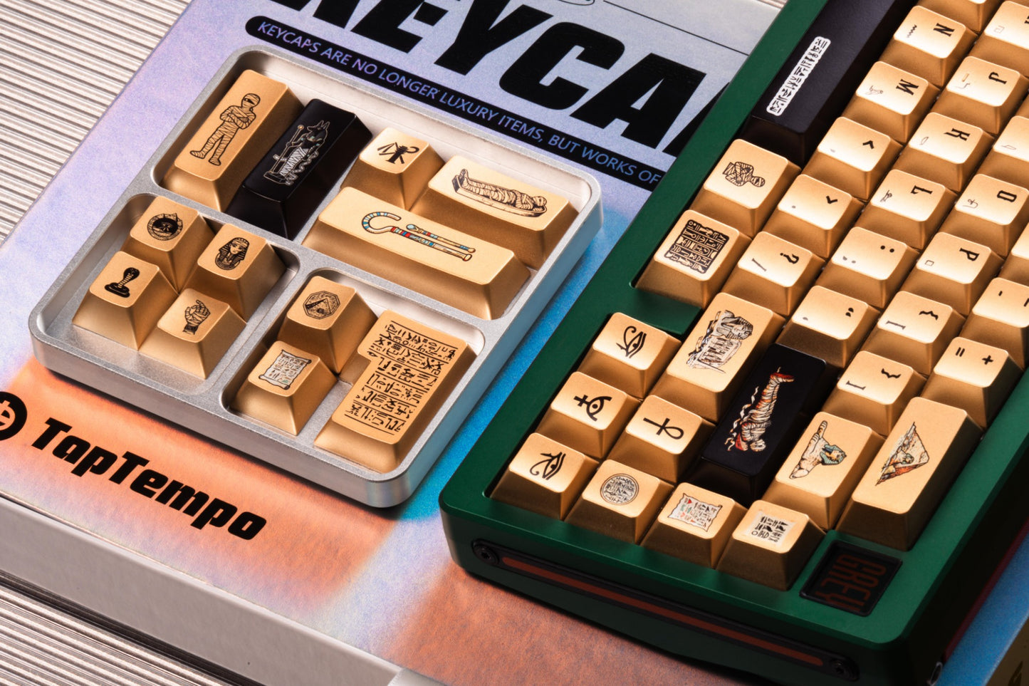 Egyptian Pharaoh Keycaps Metal spraying paint