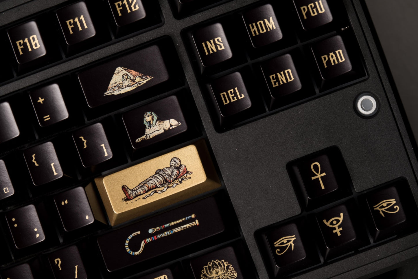 Egyptian Pharaoh Keycaps Metal spraying paint