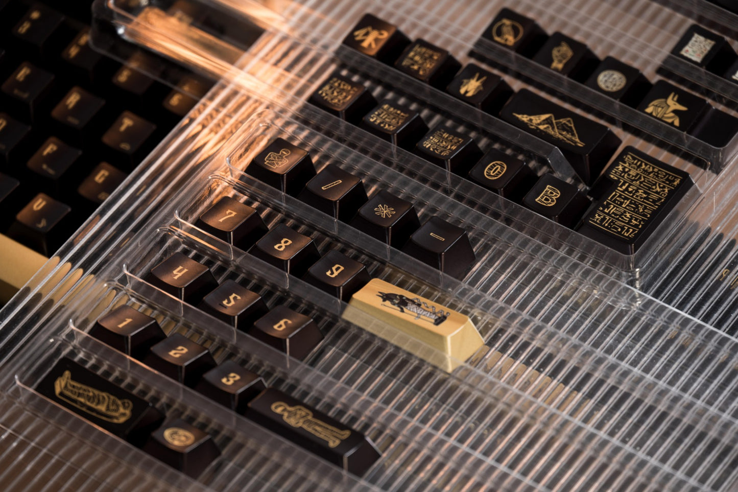 Egyptian Pharaoh Keycaps Metal spraying paint