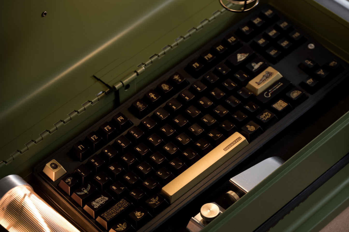 Egyptian Pharaoh Keycaps Metal spraying paint