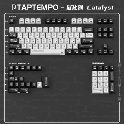 Metallic paint texture catalyst mechanical keyboard keycaps